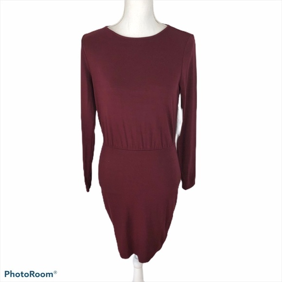 Lulus Red White Open Tie Back Dress NWT Small - Picture 2 of 8